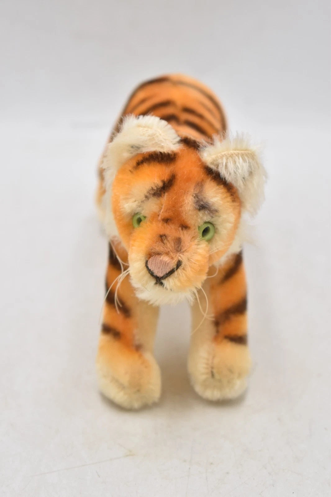 Vintage Steiff Tiger 1950s 1960s Mohair Ear Button