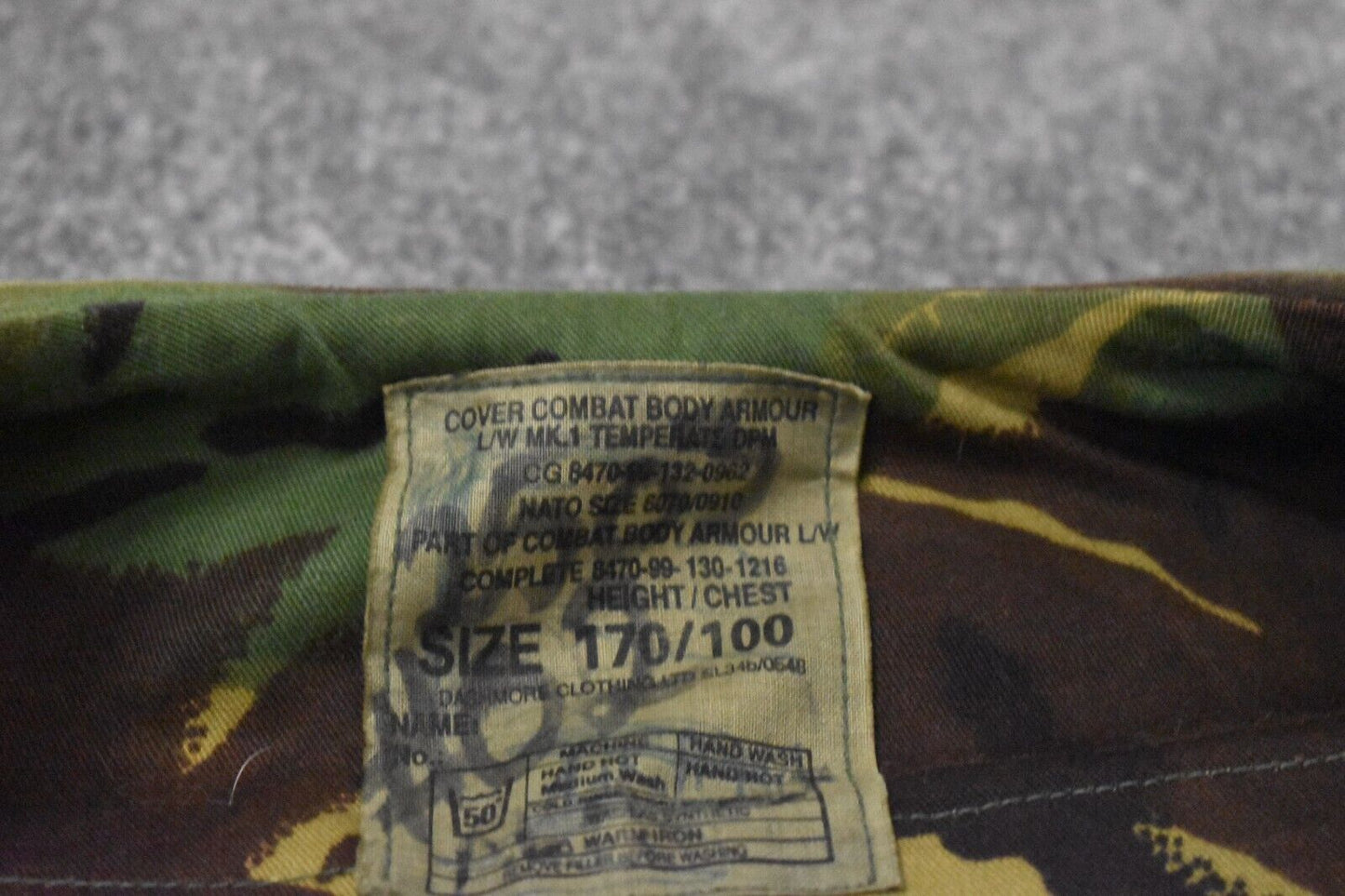 British Army DPM Body Armour with Soft Filler Size 170/100 Grade 1 Condition
