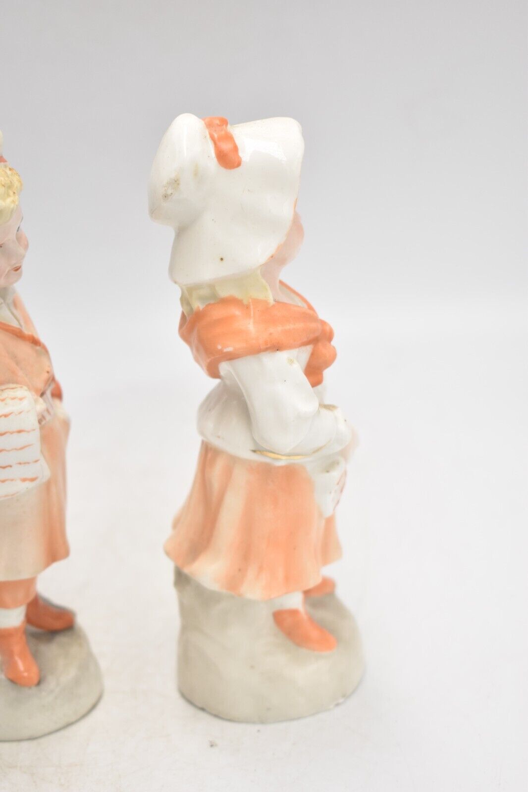 Antique 19th Century German Bisque Boy & Girl Figurine Statues – Collectible