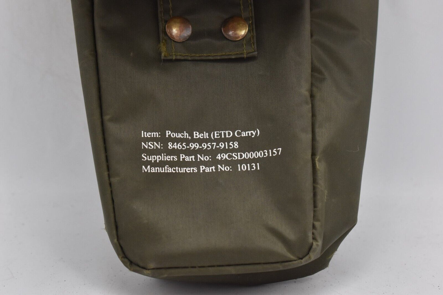 British Army Emergency Trauma Dressing Pouch – Olive Green Nylon