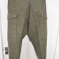 Swedish Army WWII Olive Grey Wool Field Trousers 1940 Leather Straps