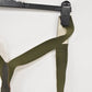 German Army Dark Green Braces with Leather Tabs – Adjustable 110cm – Military