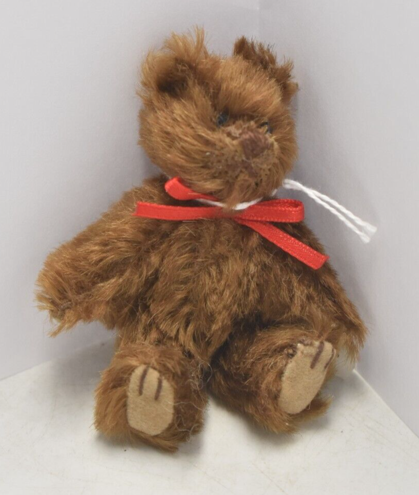 Gund Barton's Creek Collection – Theo Mohair Miniature Teddy Bear – 10cm