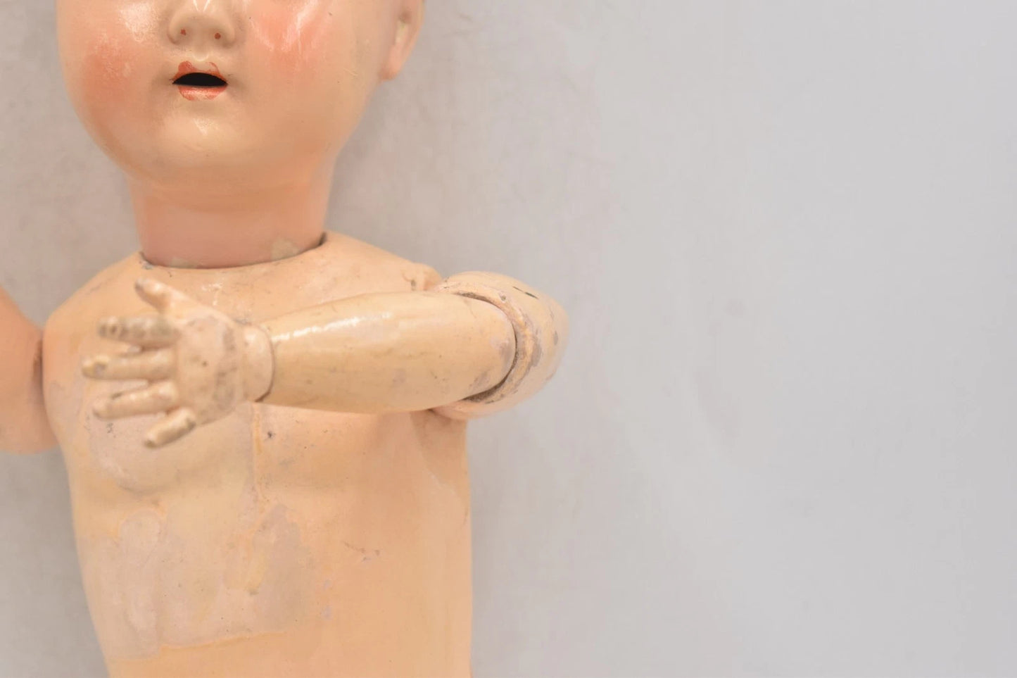 Antique Schoenau & Hoffmeister 1909 Bisque Doll 58cm Sleepy Blinking Eyes