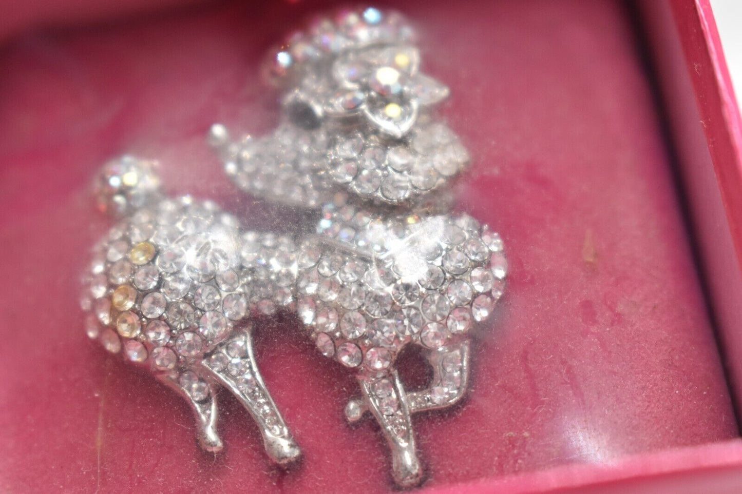 Vintage Butler & Wilson Crystal Poodle Dog Brooch – Boxed