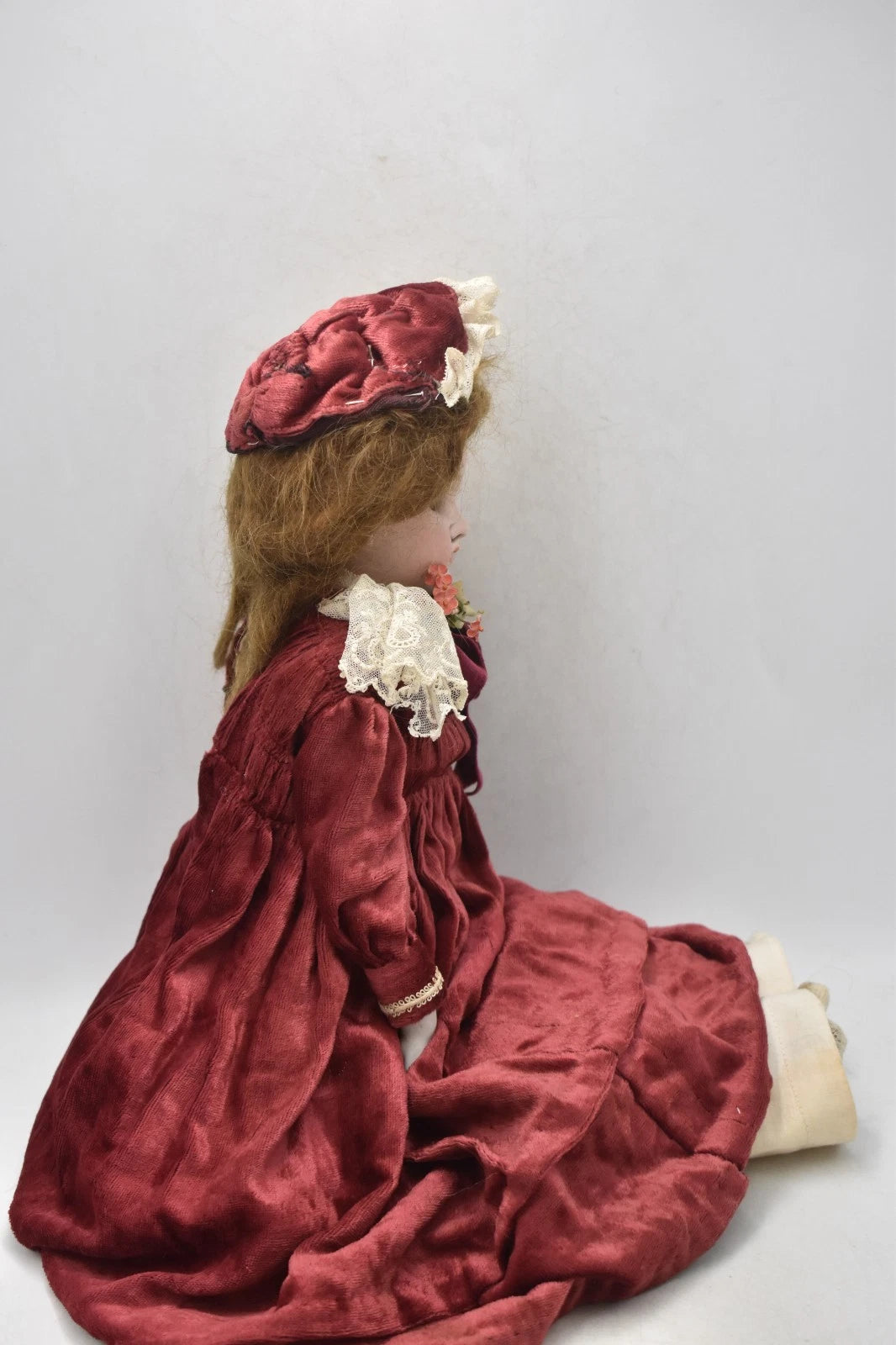 Antique German Cuno Otto & Dressel Bisque Head Leather Body Doll 48cm