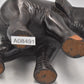 Vintage 1940s Hand-Carved Wooden Elephant Statue Figurine Rangoon 14.5cm