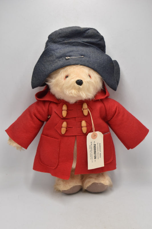 Vintage 1981 Gabrielle Paddington Bear – 35cm – Original Coat, Hat & Tag