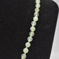 Vintage Sterling Silver and Green Serpentine Heart Pendant Necklace – 48cm