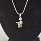 Vintage Sterling Silver 925 Necklace with Articulated Poodle Dog Pendant – 46cm