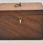 Antique Georgian Mahogany Tea Caddy with Bone Inlay