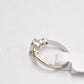 Vintage Sterling Silver & Pear Cut Blue Topaz Ring – Size M