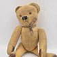 Antique Vintage Mohair Teddy Bear 36cm Fully Jointed Glass Eyes Kapok Stuffed