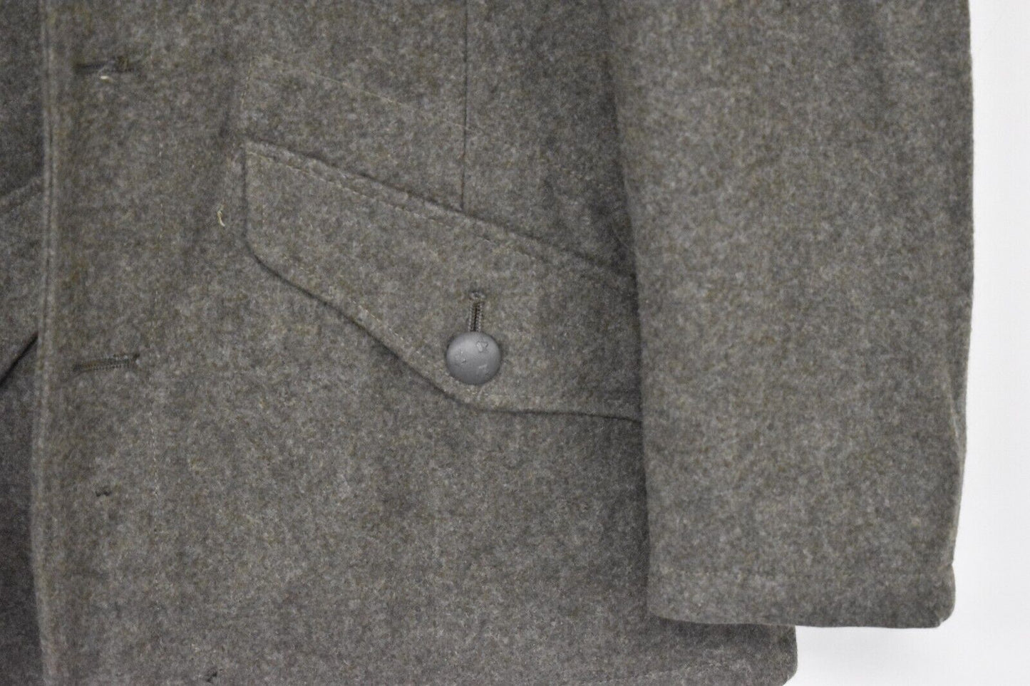 Vintage 1960s Swedish Army Haga Wool Jacket – Size 46" Chest – Dated 1962