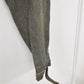 Swedish Army WWII Grey Wool Field Trousers 1940 Leather Straps Military Vintage