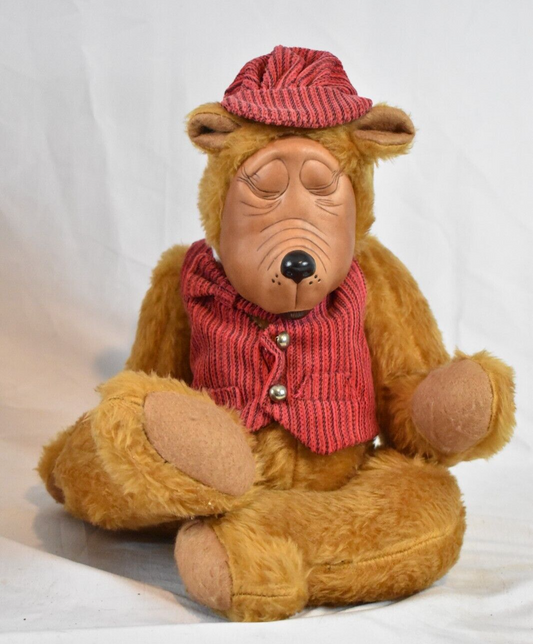 Vintage Georgette Zlomke Style Ceramic Face Artist Teddy Bear – Fully Jointed