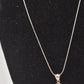 Vintage Sterling Silver 925 Necklace with Baltic Amber Pendant