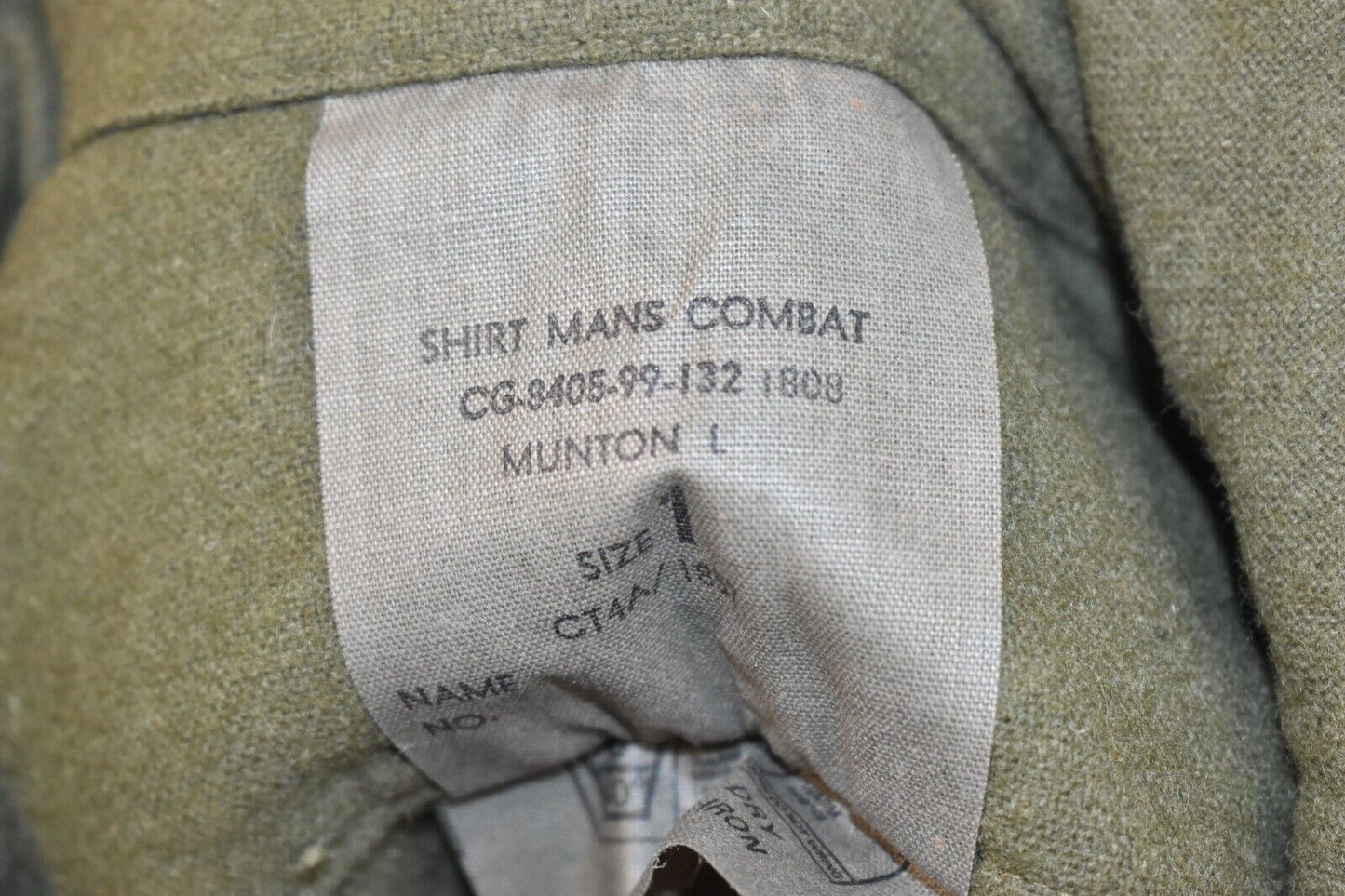 Vintage British Army KF Hairy Mary Wool Combat Shirt – 40" Chest