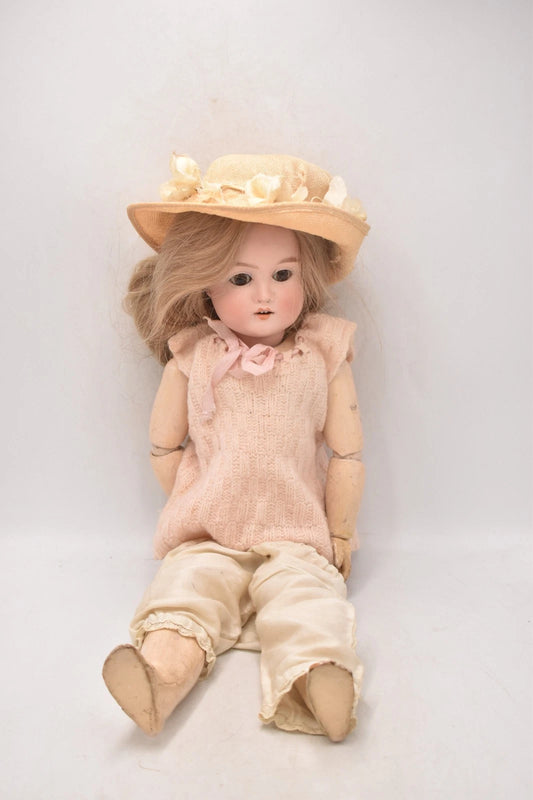 Antique Schoenau & Hoffmeister 1906 Bisque Doll 46cm Collectible Vintage
