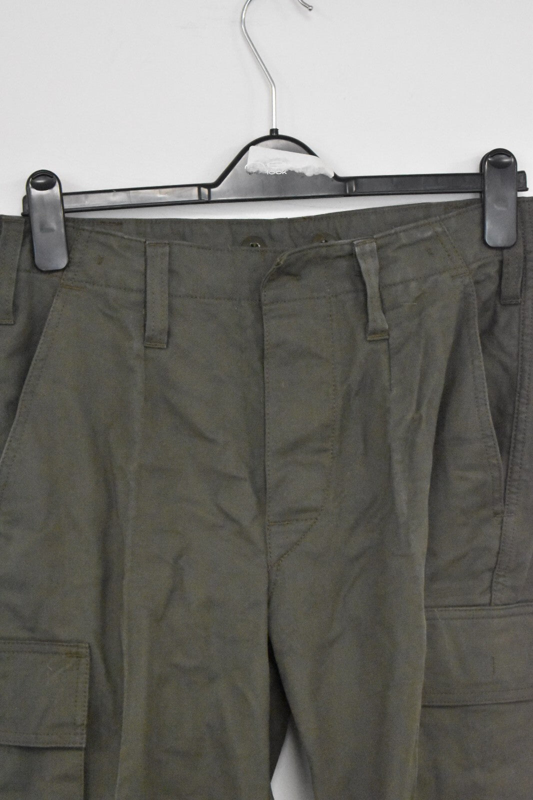 Vintage German Army Moleskin Canvas Combat Trousers – W32" L31"