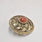Vintage Celtic Knot Carnelian Brooch