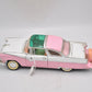 Road Tough 1955 Ford Fairlane Crown Victoria 1/18 Scale Model Car – Pink & White