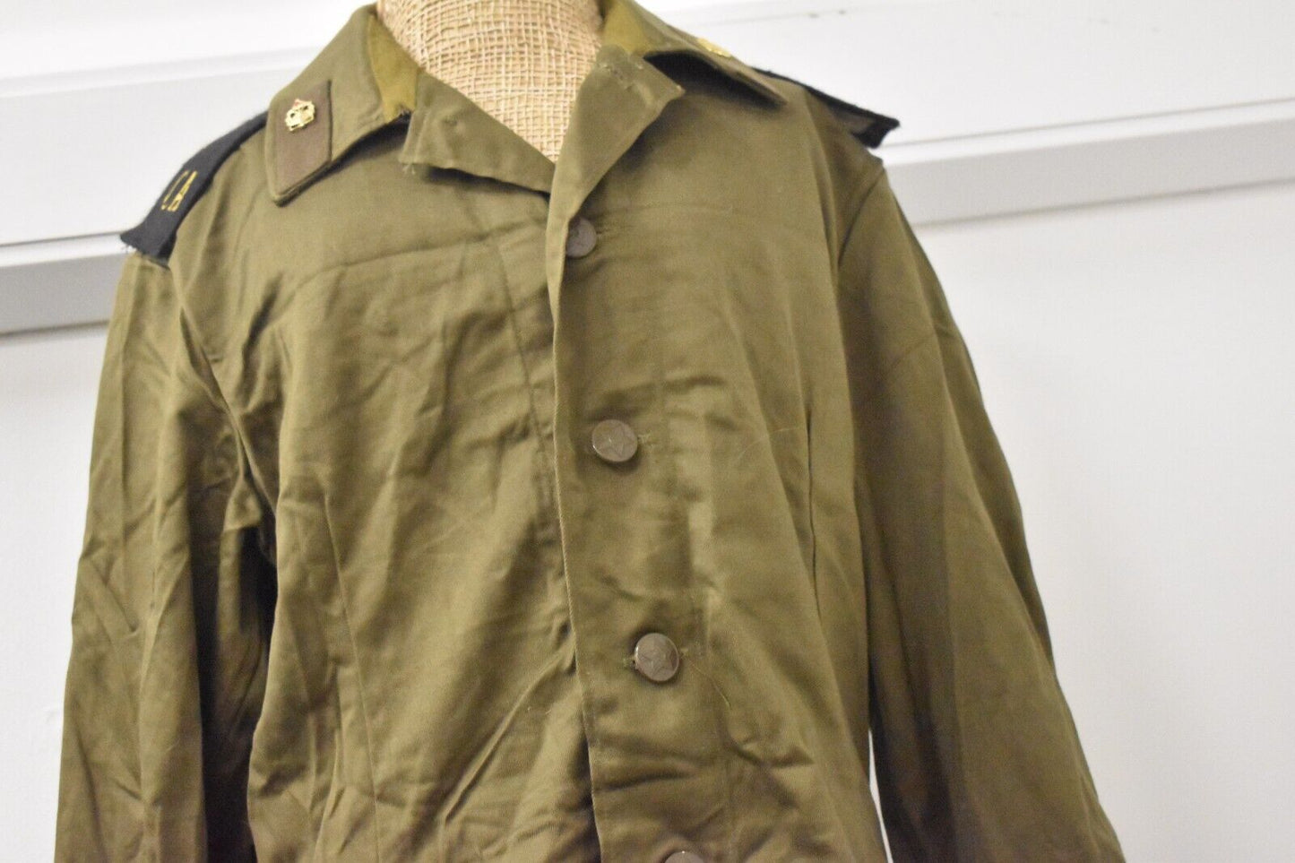 Vintage 1970s Soviet Russian Military Jacket – USSR Chest Size 40"