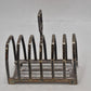 Antique James Dixon & Sons Silver Plated Six Slice Toast Rack