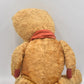 Vintage 1950s European Silk Plush Teddy Bear Fully Jointed 54cm Wood Wool Filled