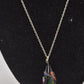 Vintage 925 Sterling Silver & Murano Glass Pendant Necklace – 52cm, Hallmarked
