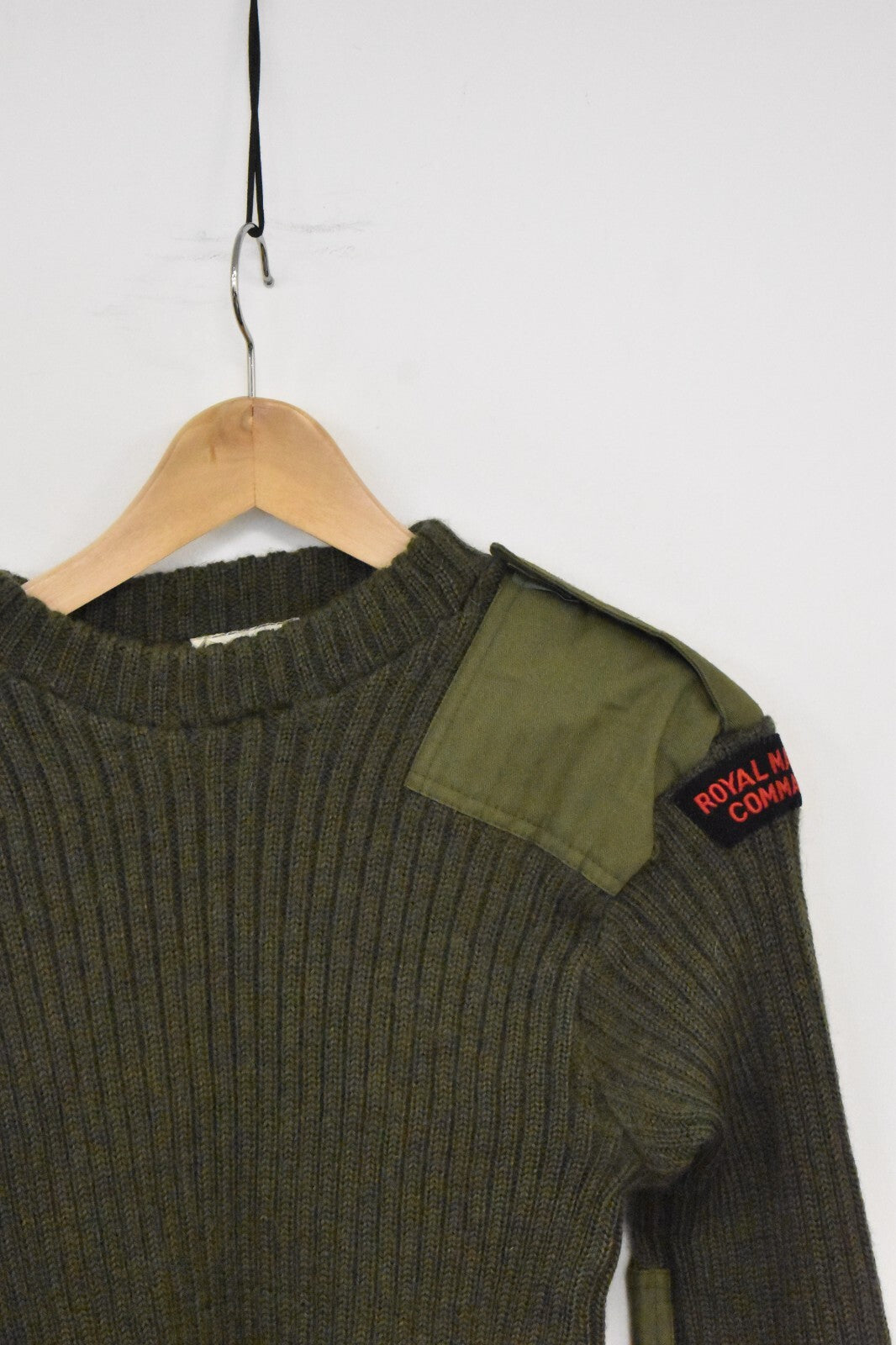 British Royal Marines Commando Green Wool Pullover Jumper – Size 2