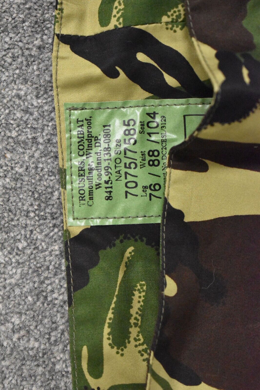 British Army SAS Gabardine Woodland DPM Gurkha Style Trousers 76/88/104 34"
