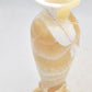 Vintage Onyx Marble Bud Vase – Hand Carved Decorative – 20cm