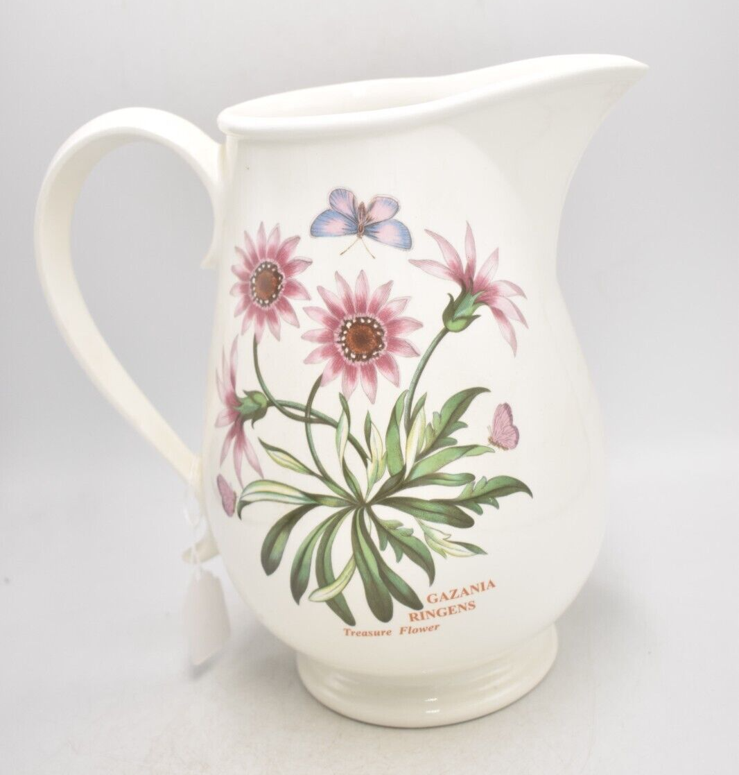 Vintage Portmeirion Jug Gazania Ringens Flowers - Decorative