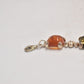 Vintage Sterling Silver & Multicolour Baltic Amber Bracelet – 19cm, 925 Silver