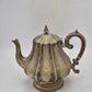 Antique French Silver Plated Rocco Style with Bone Handle Teapot
