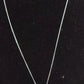 Vintage 925 Sterling Silver Open Heart Dove Pendant Necklace 45cm