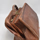Antique Crocodile Leather Brown Gladstone Doctors Overnight Bag 40cm