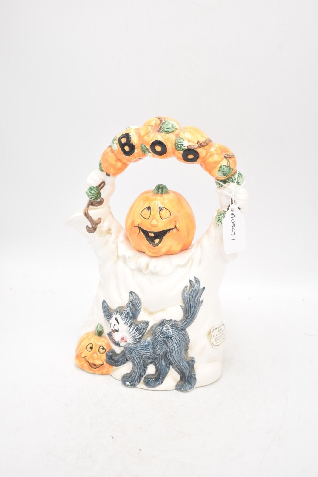 Vintage Fitz & Floyd Boo Halloween Cat Teapot – Decorative Collectible