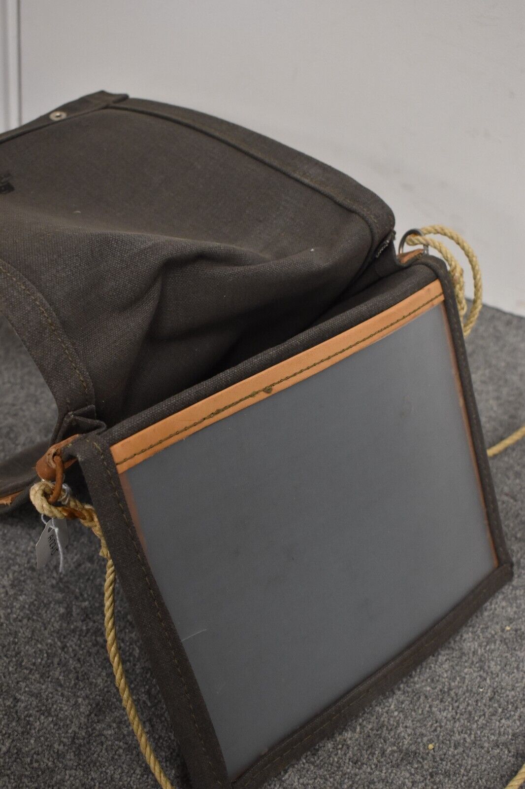 Vintage Swedish Army Canvas Bag – Haversack, Map & Document Case