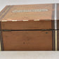 Antique Victorian Wooden Handkerchief Box Silk Interior