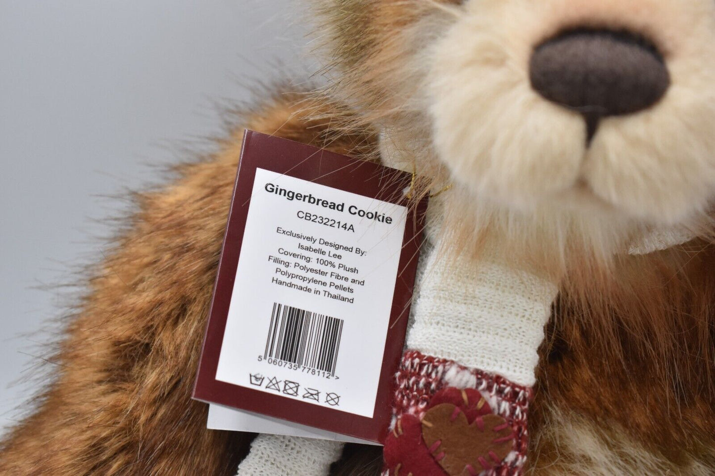 Charlie Bears Gingerbread Cookie – Retired Tagged – Designed by Isabelle Lee