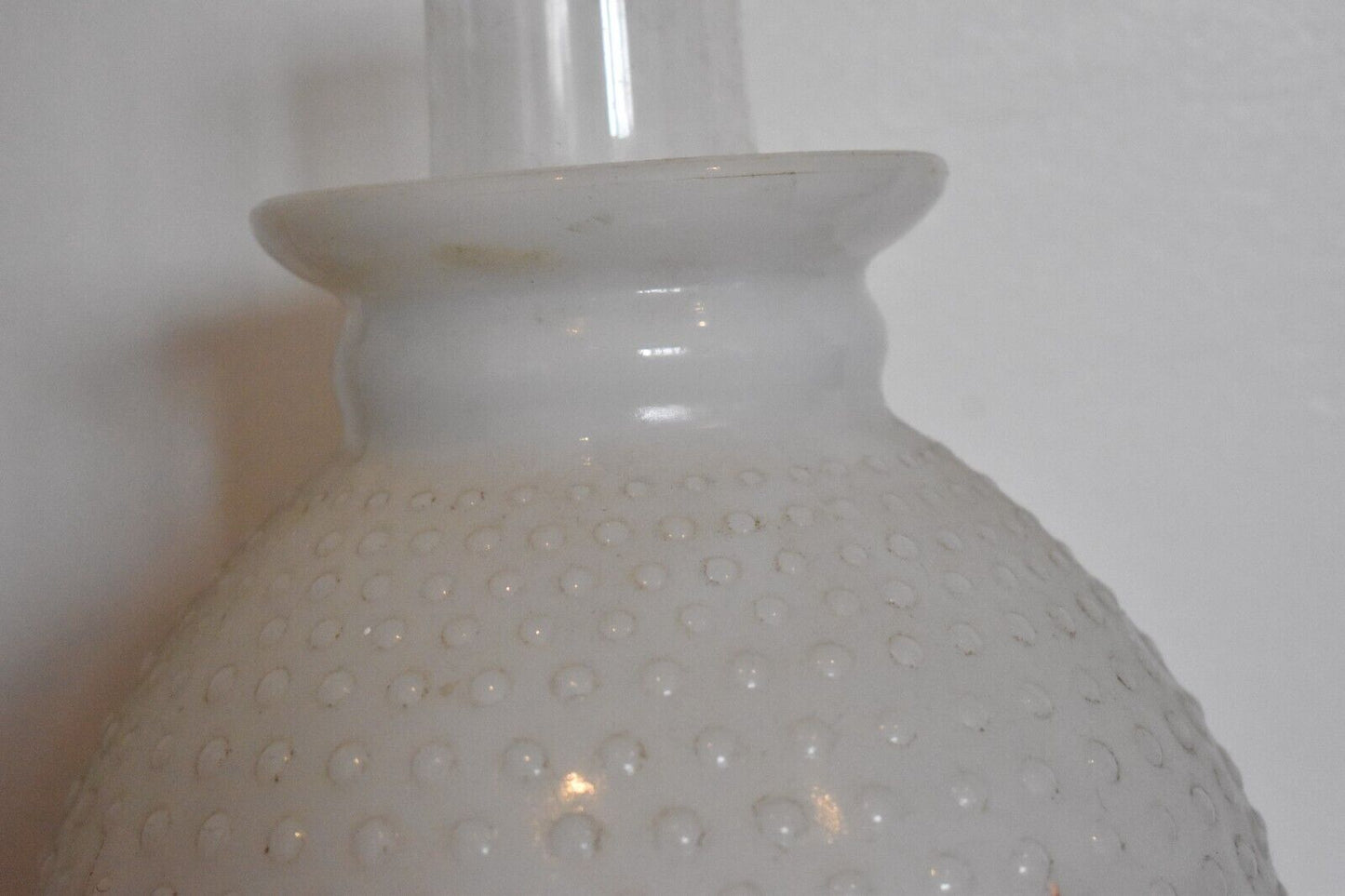 Vintage P&A Risdon Oil Lamp with Eagle Burner USA Ruby Red Glass and White Shade