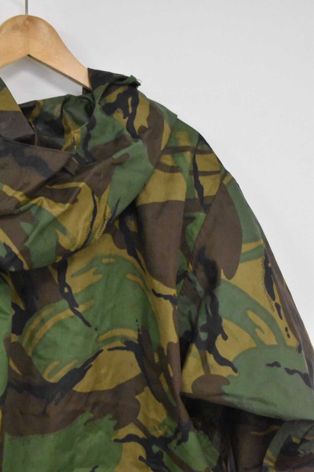 British Army Smock PVC Waterproof DPM Woodland Hooded Jacket Medium 170/90