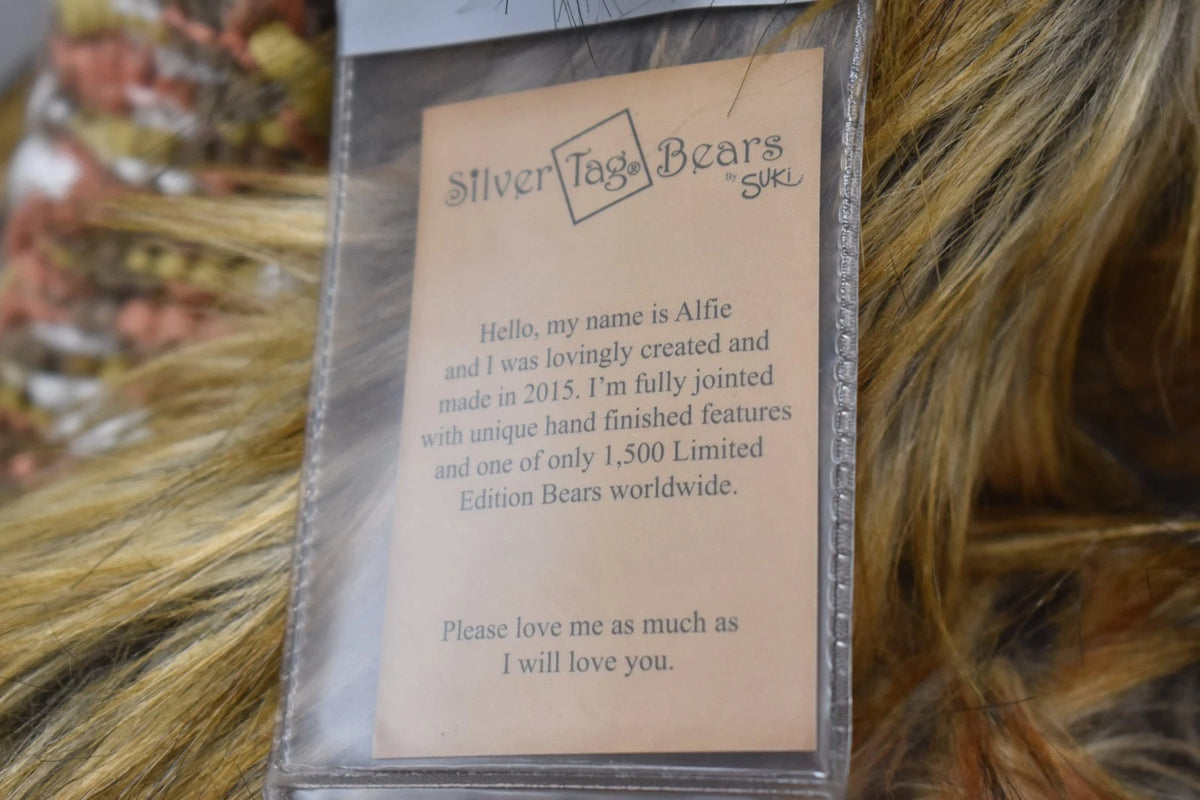 Suki Silver Tag Alfie Teddy Bear Limited Edition 915/1500 Tagged 54cm
