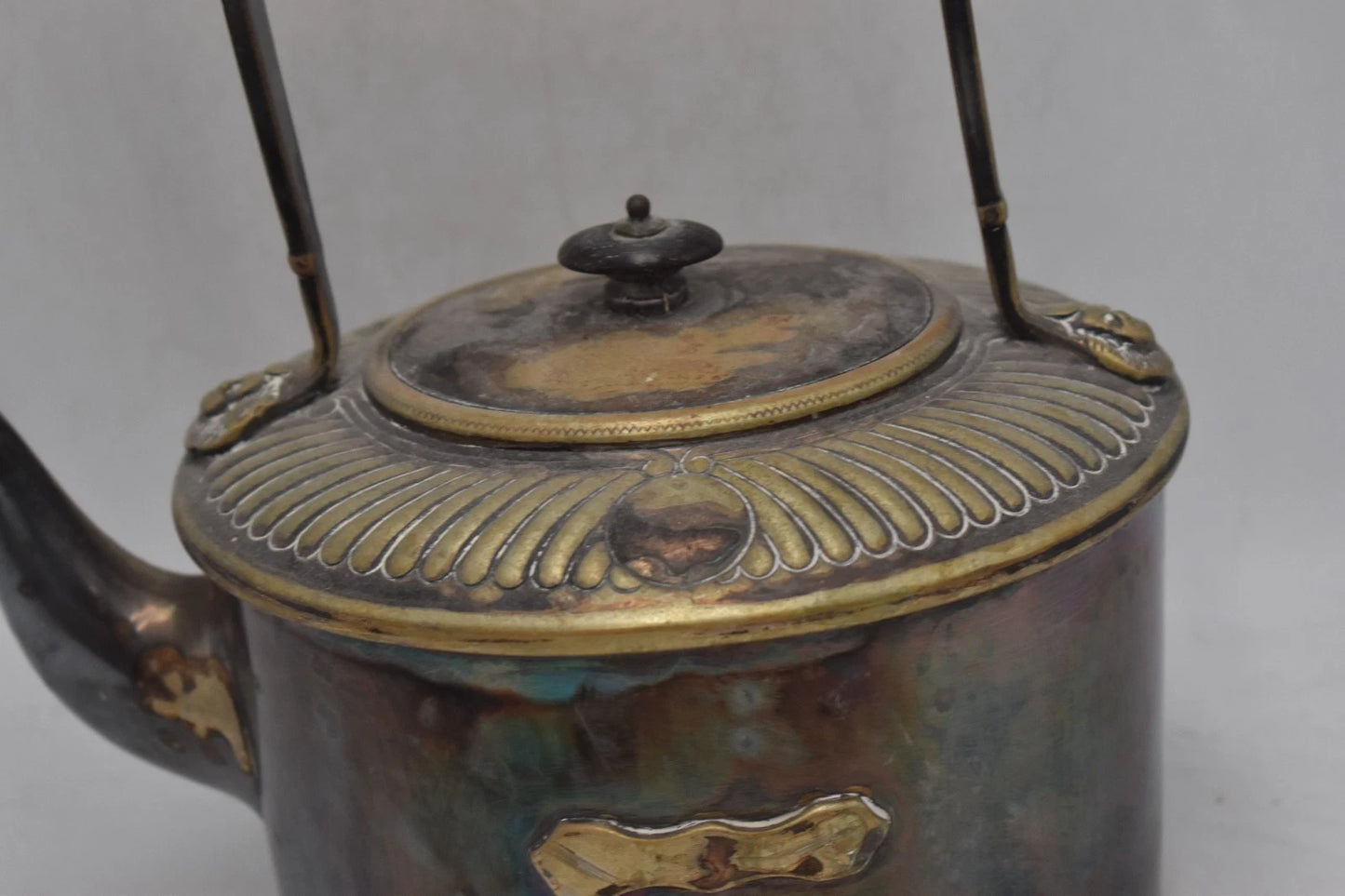 Antique Army & Navy Cooperative Society Silver Plated Spirit Kettle