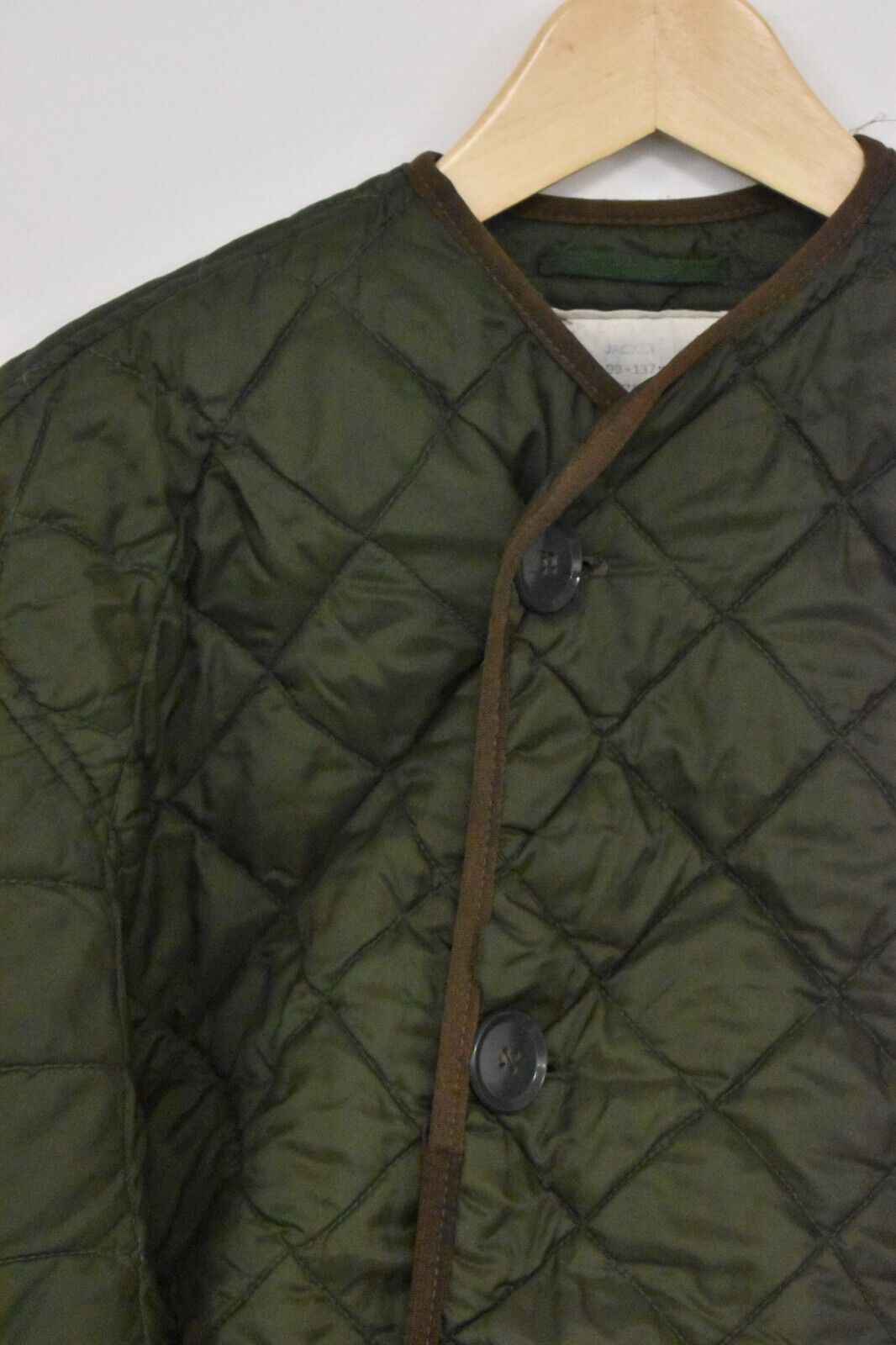 British Army Green Quilted Extreme Cold Weather Parka Jacket Liner – 36" Chest