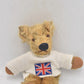 Vintage 1940s English Mohair Teddy Bear Jointed Head 30cm Collectible