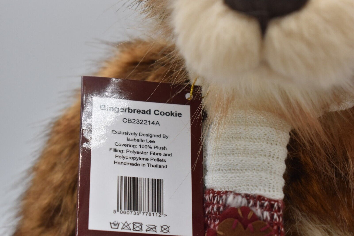 Charlie Bears Gingerbread Cookie – Retired Tagged – Designed by Isabelle Lee