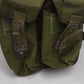 British Army Olive Green PLCE Right Hand Double Ammunition Pouch